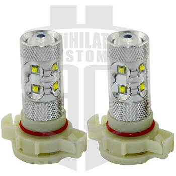 H16 10pc CREE LED Light Bulbs in Lens