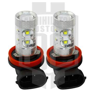 H11 10pc CREE LED Light Bulbs in Lens