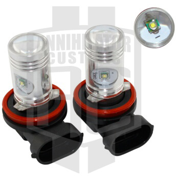 H11 5pc CREE LED Light Bulbs in Lens