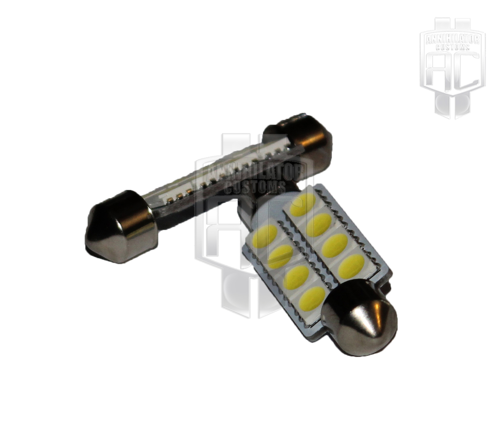 42mm 8pc 5050 SMD LED Festoon Light Bulbs