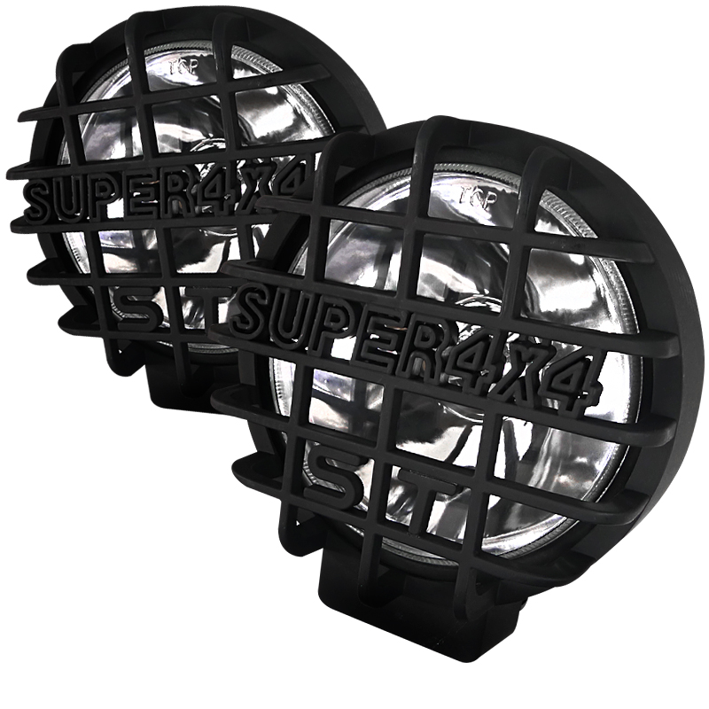 Universal 6.5 Inches Round Work Lamp Black Mesh