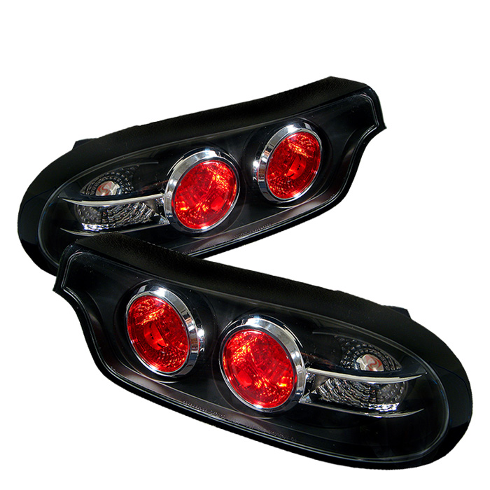 Mazda RX7 93-01 LED Tail Lights - Black, AnnihilatorCustoms.com